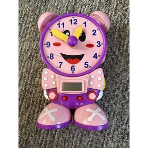 The Learning Journey Telly The Teaching Time Clock Pink - Electronic Untested